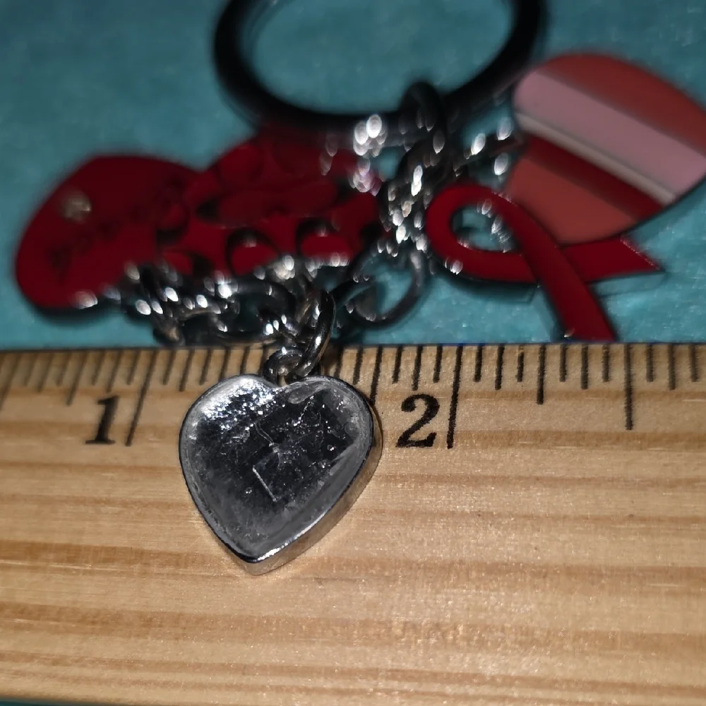 Coach Multi-Heart Red Keychain - Picture 8 of 13